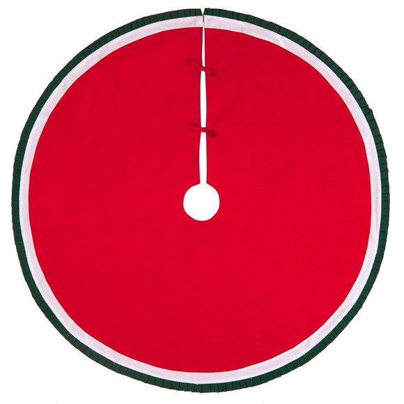 Red and Green Tree Skirt 54 inches - Picture 1 of 1